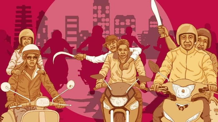 Pasangan Suami Istri Dikejar Gerombolan Bersenjata, Konfrontasi dengan Warga Berakhir Cedera