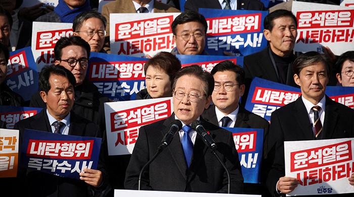 Pemimpin Oposisi Menduduki Puncak Jajak Pendapat Korea Menghadapi Putusan Pemakzulan Yoon