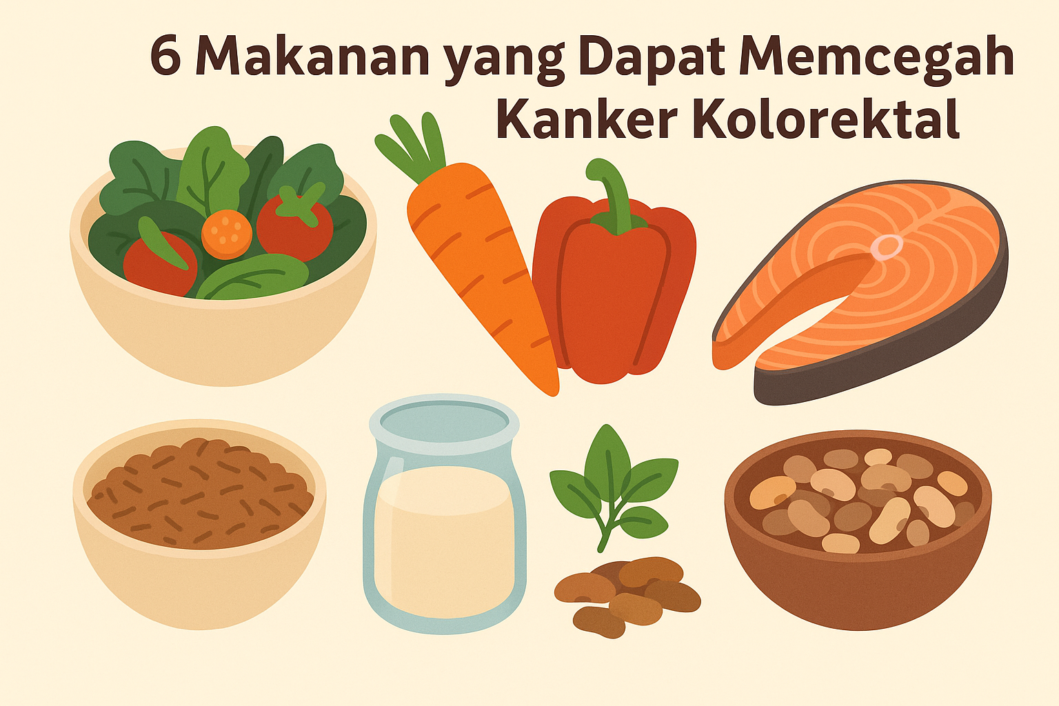 6 Makanan Mencegah Kanker Kolorektal