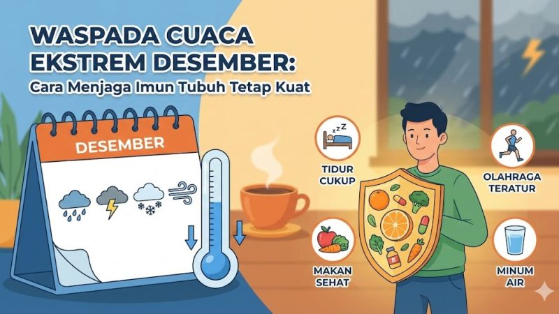 Waspada Cuaca Ekstrem Desember: Cara Menjaga Imun Tubuh Tetap Kuat