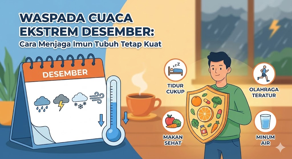 Waspada Cuaca Ekstrem Desember: Cara Menjaga Imun Tubuh Tetap Kuat